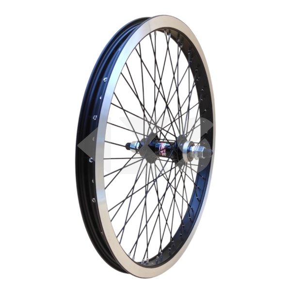 Τροχός Οπίσθιος BMX Αλουμινίου Custom NOVATEC REBEL Hub / HJC Rim - Κλειστά Ρουλεμάν - Άξονας 14mm - 48 Ακτίνες Black