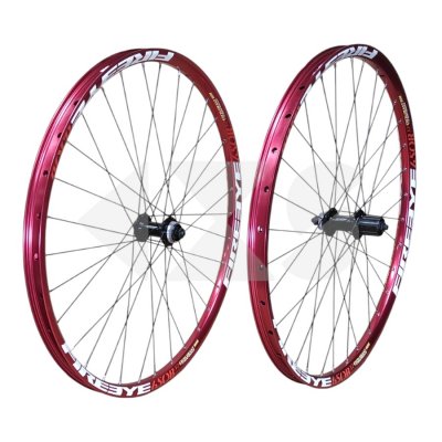 Σετ Τροχών MTB FIREEYE Excelerant 650B 32mm - 27.5&#039;&#039; - Shimano HB-TX505 Disc Center Lock 32H Red Ano.