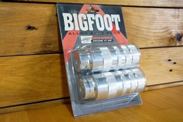 NOS/NIB Αναβατήρες ODYSSEY BIG FOOT Alloy Pegs 3/8 - 10mm Silver