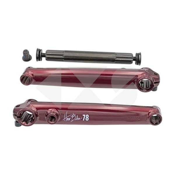 Πεταλιέρα HARO 1978 3-Piece Chromoly 175mm - Gloss Burgundy