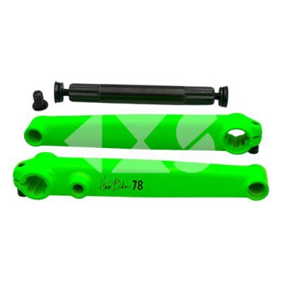 Πεταλιέρα HARO 1978 3-Piece Chromoly 175mm - Matte Green